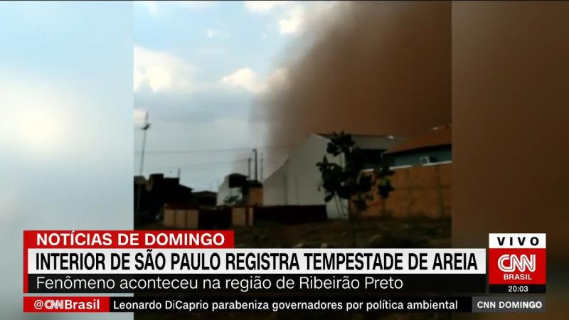 #CNNBrasil Interior de São Paulo registra tempestade de areia | CNN DOMINGO